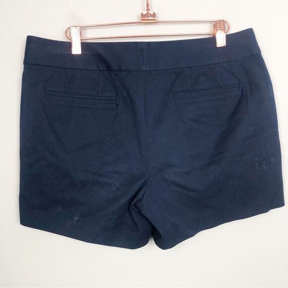 LILLY PULITZER | Sloane True Navy Blue Solid Side Button Shorts Women’s Size 8 - Picture 7 of 11